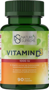 Nature’s Supreme Vitamin D3 1000 IU